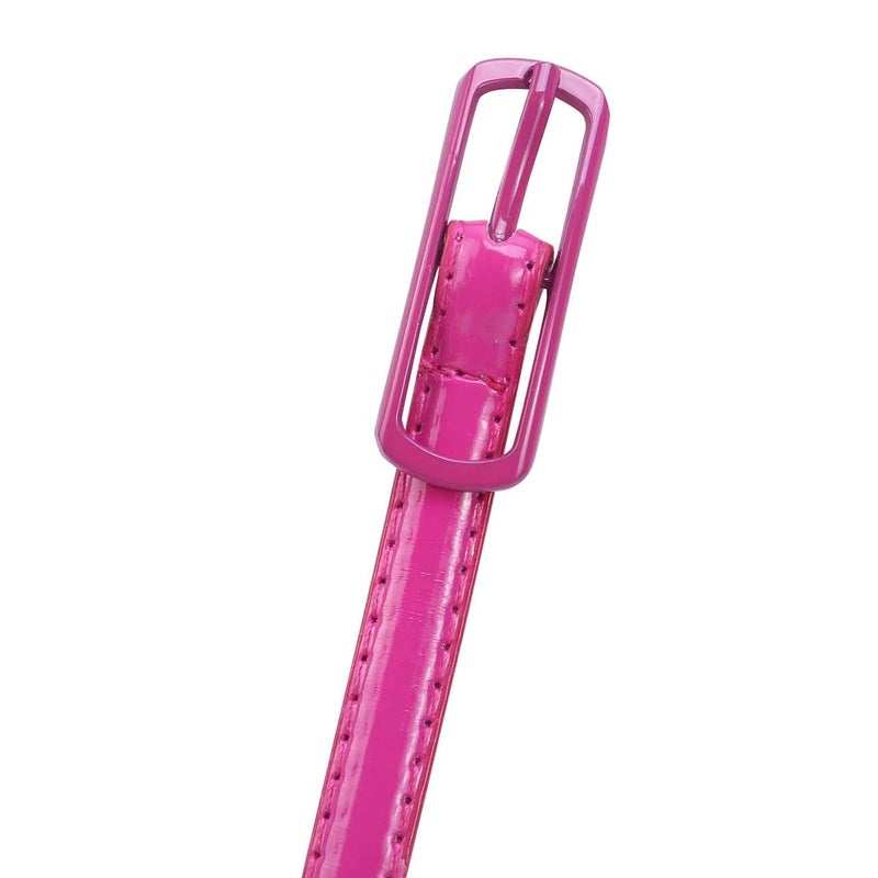 Selighting Women's Solid Color Faux Leather Skinny Belts for Dresses (One Size, Rose) - Image 5